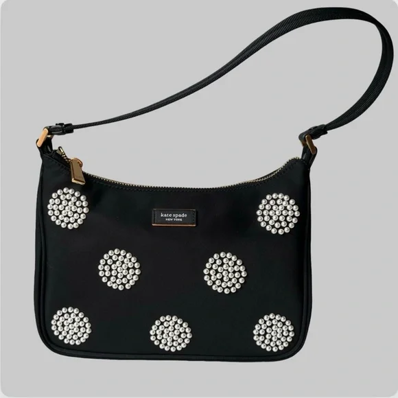 Kate Spade Embellished durable woven nylon with leather trim
Matte lining - Picture 4 of 12